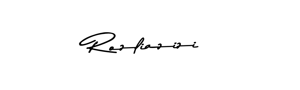 Make a beautiful signature design for name Rozliazizi. With this signature (Asem Kandis PERSONAL USE) style, you can create a handwritten signature for free. Rozliazizi signature style 9 images and pictures png