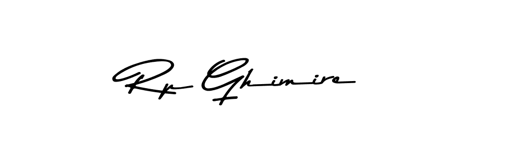 Make a beautiful signature design for name Rp Ghimire. With this signature (Asem Kandis PERSONAL USE) style, you can create a handwritten signature for free. Rp Ghimire signature style 9 images and pictures png