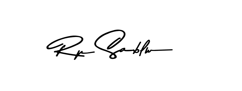 Make a beautiful signature design for name Rp Sablw. With this signature (Asem Kandis PERSONAL USE) style, you can create a handwritten signature for free. Rp Sablw signature style 9 images and pictures png