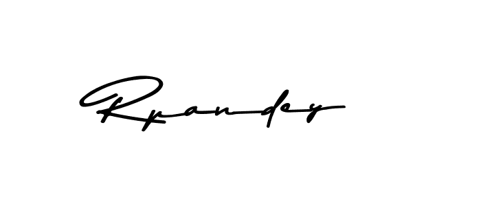 Design your own signature with our free online signature maker. With this signature software, you can create a handwritten (Asem Kandis PERSONAL USE) signature for name Rpandey. Rpandey signature style 9 images and pictures png