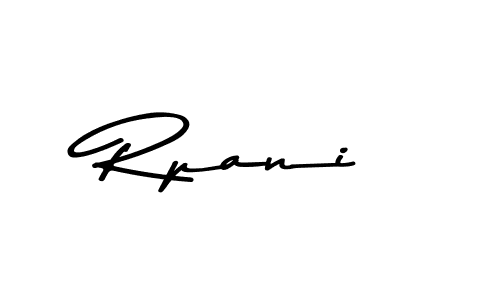 How to make Rpani signature? Asem Kandis PERSONAL USE is a professional autograph style. Create handwritten signature for Rpani name. Rpani signature style 9 images and pictures png