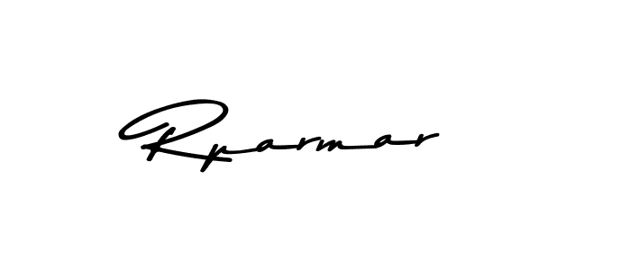 How to make Rparmar name signature. Use Asem Kandis PERSONAL USE style for creating short signs online. This is the latest handwritten sign. Rparmar signature style 9 images and pictures png