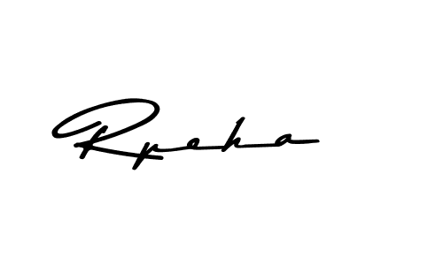 Create a beautiful signature design for name Rpeha. With this signature (Asem Kandis PERSONAL USE) fonts, you can make a handwritten signature for free. Rpeha signature style 9 images and pictures png