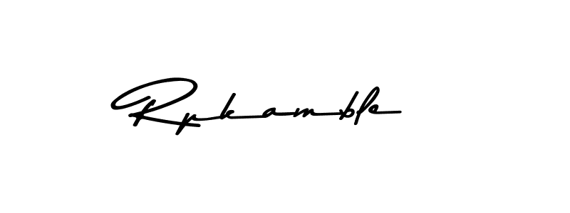 Rpkamble stylish signature style. Best Handwritten Sign (Asem Kandis PERSONAL USE) for my name. Handwritten Signature Collection Ideas for my name Rpkamble. Rpkamble signature style 9 images and pictures png