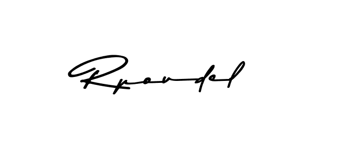 The best way (Asem Kandis PERSONAL USE) to make a short signature is to pick only two or three words in your name. The name Rpoudel include a total of six letters. For converting this name. Rpoudel signature style 9 images and pictures png