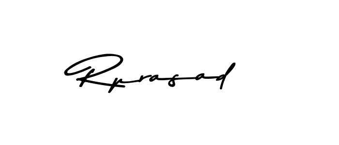 Make a beautiful signature design for name Rprasad. With this signature (Asem Kandis PERSONAL USE) style, you can create a handwritten signature for free. Rprasad signature style 9 images and pictures png