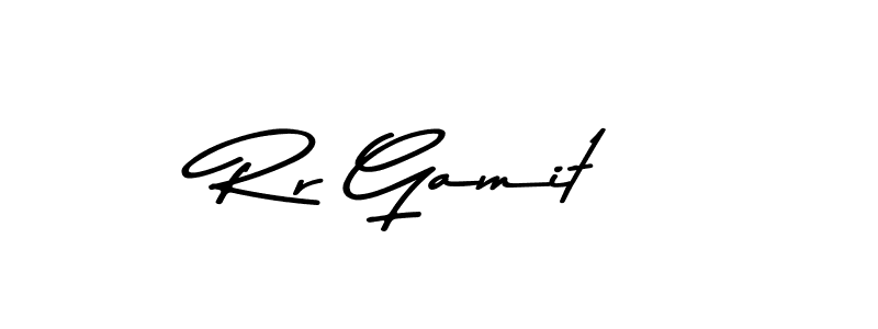 How to make Rr Gamit signature? Asem Kandis PERSONAL USE is a professional autograph style. Create handwritten signature for Rr Gamit name. Rr Gamit signature style 9 images and pictures png