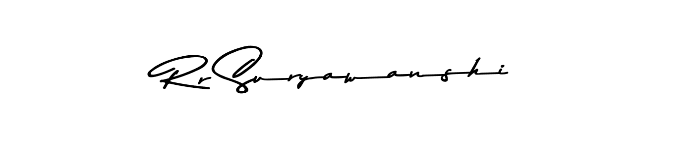 Make a beautiful signature design for name Rr Suryawanshi. With this signature (Asem Kandis PERSONAL USE) style, you can create a handwritten signature for free. Rr Suryawanshi signature style 9 images and pictures png