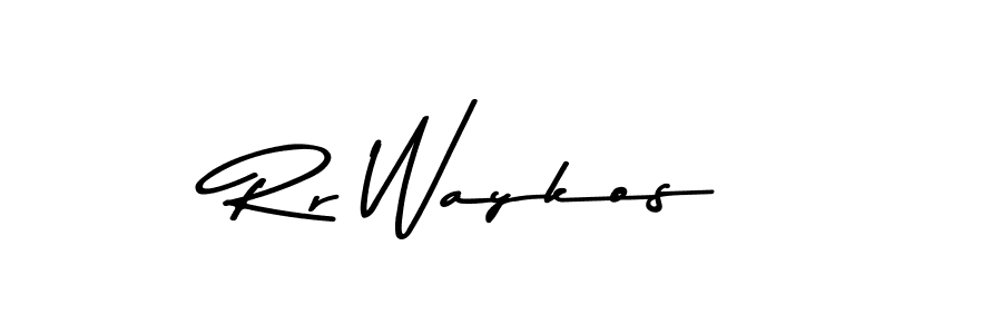 if you are searching for the best signature style for your name Rr Waykos. so please give up your signature search. here we have designed multiple signature styles  using Asem Kandis PERSONAL USE. Rr Waykos signature style 9 images and pictures png