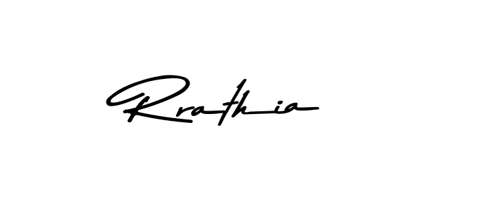 Design your own signature with our free online signature maker. With this signature software, you can create a handwritten (Asem Kandis PERSONAL USE) signature for name Rrathia. Rrathia signature style 9 images and pictures png