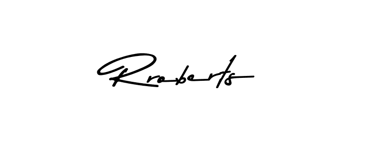 The best way (Asem Kandis PERSONAL USE) to make a short signature is to pick only two or three words in your name. The name Rroberts include a total of six letters. For converting this name. Rroberts signature style 9 images and pictures png