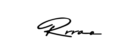 Transform the name Rrrao into a signature masterpiece using Asem Kandis PERSONAL USE font. Ideal for photographers, artists, and creators looking for watermarks. Rrrao signature style 9 images and pictures png