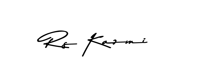 You should practise on your own different ways (Asem Kandis PERSONAL USE) to write your name (Rs Kazmi) in signature. don't let someone else do it for you. Rs Kazmi signature style 9 images and pictures png