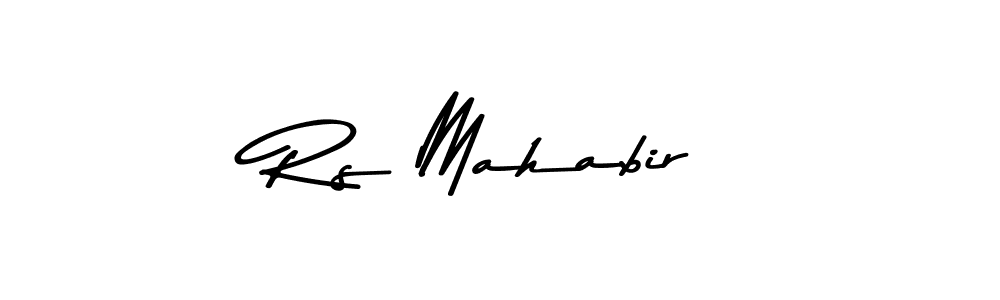 Make a beautiful signature design for name Rs Mahabir. With this signature (Asem Kandis PERSONAL USE) style, you can create a handwritten signature for free. Rs Mahabir signature style 9 images and pictures png