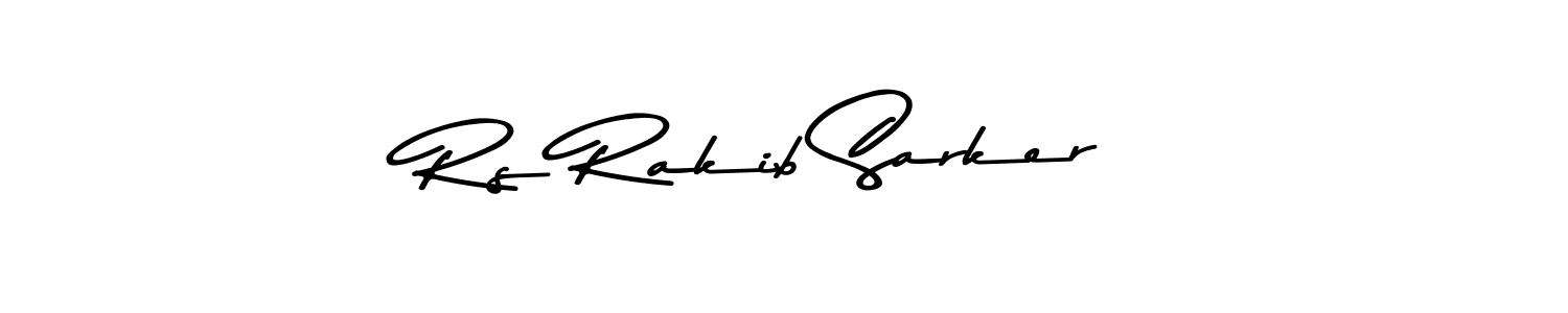 Design your own signature with our free online signature maker. With this signature software, you can create a handwritten (Asem Kandis PERSONAL USE) signature for name Rs Rakib Sarker. Rs Rakib Sarker signature style 9 images and pictures png
