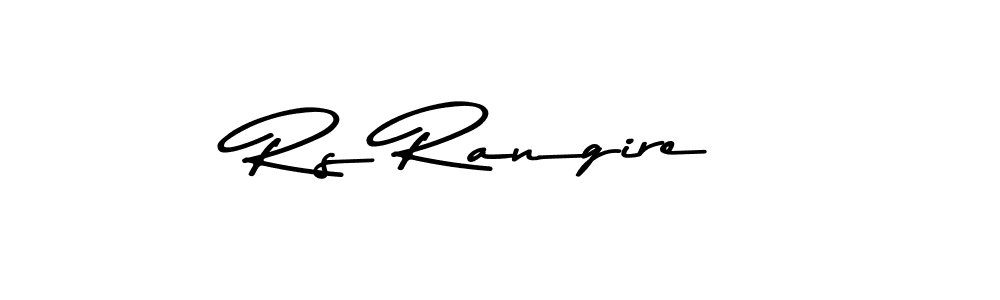 Create a beautiful signature design for name Rs Rangire. With this signature (Asem Kandis PERSONAL USE) fonts, you can make a handwritten signature for free. Rs Rangire signature style 9 images and pictures png