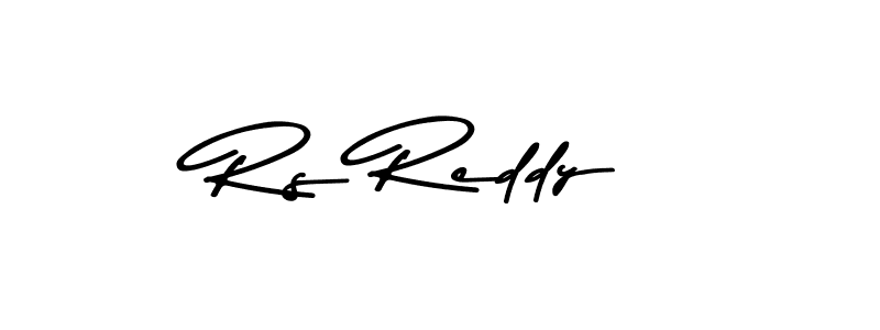 Create a beautiful signature design for name Rs Reddy. With this signature (Asem Kandis PERSONAL USE) fonts, you can make a handwritten signature for free. Rs Reddy signature style 9 images and pictures png