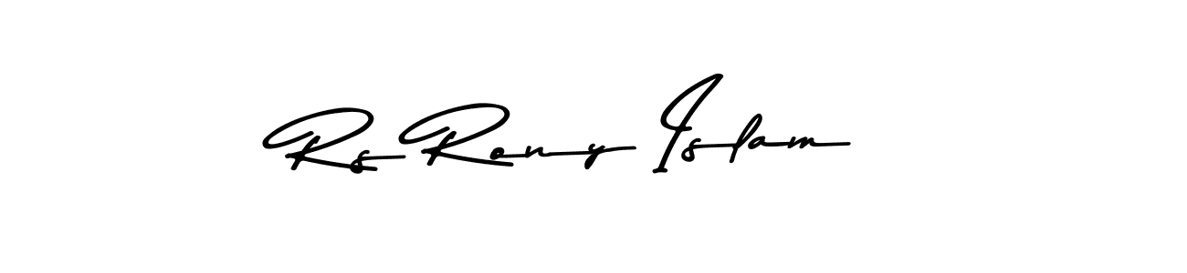 Rs Rony Islam stylish signature style. Best Handwritten Sign (Asem Kandis PERSONAL USE) for my name. Handwritten Signature Collection Ideas for my name Rs Rony Islam. Rs Rony Islam signature style 9 images and pictures png