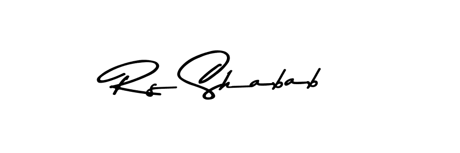 Make a beautiful signature design for name Rs Shabab. Use this online signature maker to create a handwritten signature for free. Rs Shabab signature style 9 images and pictures png