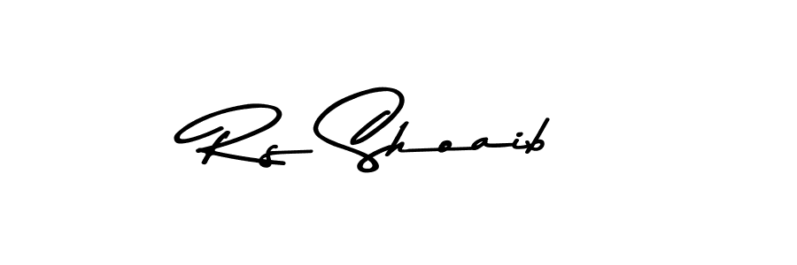 Create a beautiful signature design for name Rs Shoaib. With this signature (Asem Kandis PERSONAL USE) fonts, you can make a handwritten signature for free. Rs Shoaib signature style 9 images and pictures png