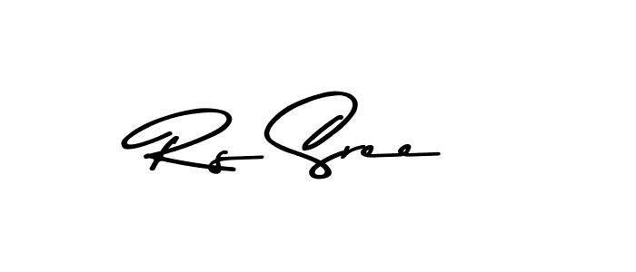 Use a signature maker to create a handwritten signature online. With this signature software, you can design (Asem Kandis PERSONAL USE) your own signature for name Rs Sree. Rs Sree signature style 9 images and pictures png