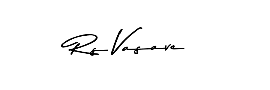 Make a beautiful signature design for name Rs Vasave. With this signature (Asem Kandis PERSONAL USE) style, you can create a handwritten signature for free. Rs Vasave signature style 9 images and pictures png