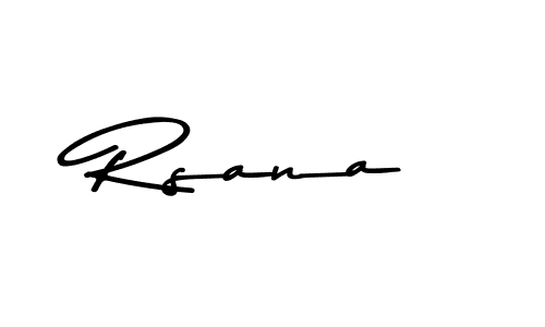 Make a beautiful signature design for name Rsana. With this signature (Asem Kandis PERSONAL USE) style, you can create a handwritten signature for free. Rsana signature style 9 images and pictures png