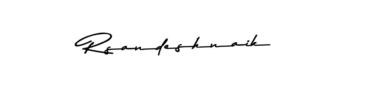Design your own signature with our free online signature maker. With this signature software, you can create a handwritten (Asem Kandis PERSONAL USE) signature for name Rsandeshnaik. Rsandeshnaik signature style 9 images and pictures png