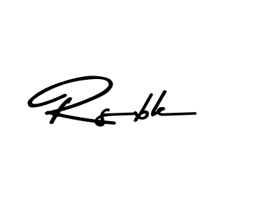 Design your own signature with our free online signature maker. With this signature software, you can create a handwritten (Asem Kandis PERSONAL USE) signature for name Rsbk. Rsbk signature style 9 images and pictures png