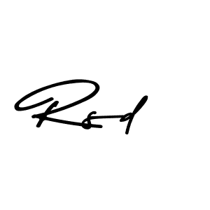 Make a beautiful signature design for name Rsd. Use this online signature maker to create a handwritten signature for free. Rsd signature style 9 images and pictures png