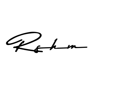 Use a signature maker to create a handwritten signature online. With this signature software, you can design (Asem Kandis PERSONAL USE) your own signature for name Rshm. Rshm signature style 9 images and pictures png