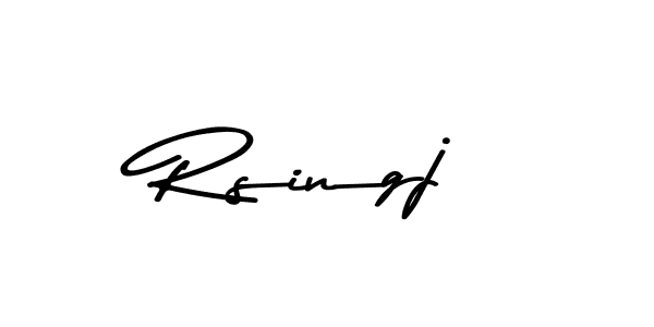 Make a beautiful signature design for name Rsingj. With this signature (Asem Kandis PERSONAL USE) style, you can create a handwritten signature for free. Rsingj signature style 9 images and pictures png