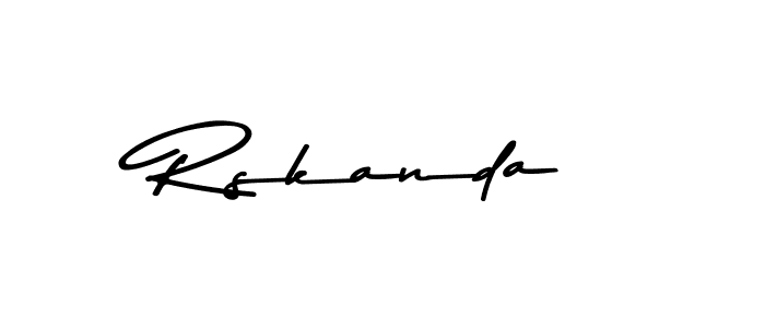 Rskanda stylish signature style. Best Handwritten Sign (Asem Kandis PERSONAL USE) for my name. Handwritten Signature Collection Ideas for my name Rskanda. Rskanda signature style 9 images and pictures png