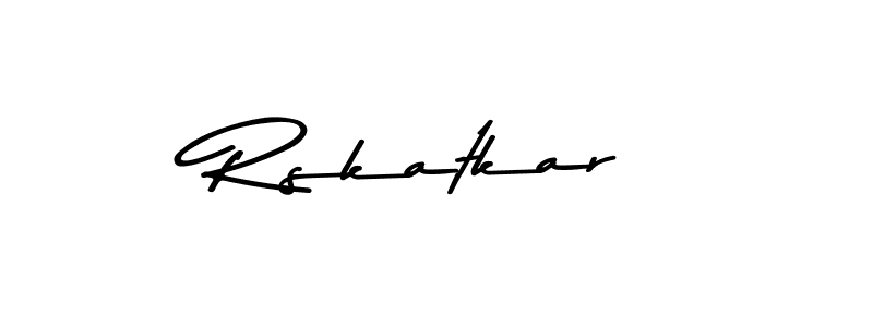 Rskatkar stylish signature style. Best Handwritten Sign (Asem Kandis PERSONAL USE) for my name. Handwritten Signature Collection Ideas for my name Rskatkar. Rskatkar signature style 9 images and pictures png