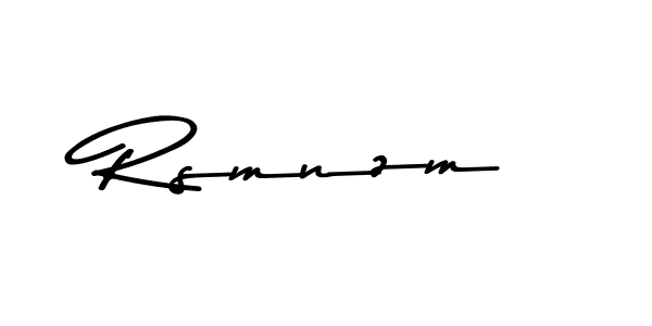 Make a beautiful signature design for name Rsmnzm. Use this online signature maker to create a handwritten signature for free. Rsmnzm signature style 9 images and pictures png