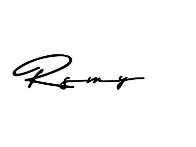 Make a beautiful signature design for name Rsmy. Use this online signature maker to create a handwritten signature for free. Rsmy signature style 9 images and pictures png