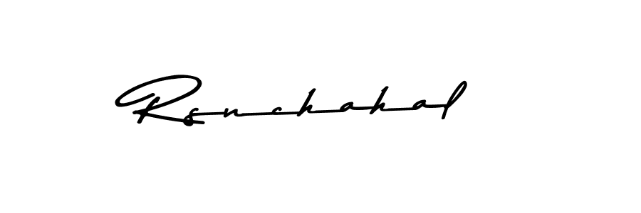 How to Draw Rsnchahal signature style? Asem Kandis PERSONAL USE is a latest design signature styles for name Rsnchahal. Rsnchahal signature style 9 images and pictures png