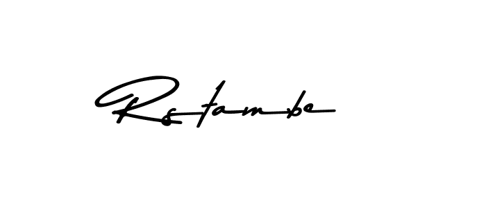 Use a signature maker to create a handwritten signature online. With this signature software, you can design (Asem Kandis PERSONAL USE) your own signature for name Rstambe. Rstambe signature style 9 images and pictures png