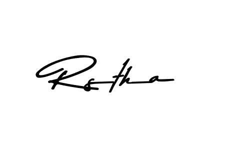 You should practise on your own different ways (Asem Kandis PERSONAL USE) to write your name (Rstha) in signature. don't let someone else do it for you. Rstha signature style 9 images and pictures png