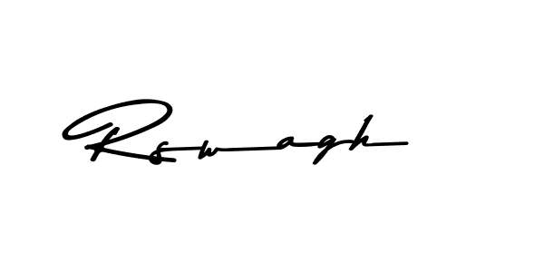 Rswagh stylish signature style. Best Handwritten Sign (Asem Kandis PERSONAL USE) for my name. Handwritten Signature Collection Ideas for my name Rswagh. Rswagh signature style 9 images and pictures png