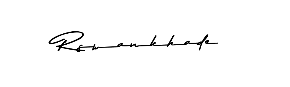 This is the best signature style for the Rswankhade name. Also you like these signature font (Asem Kandis PERSONAL USE). Mix name signature. Rswankhade signature style 9 images and pictures png