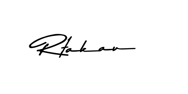 Use a signature maker to create a handwritten signature online. With this signature software, you can design (Asem Kandis PERSONAL USE) your own signature for name Rtakau. Rtakau signature style 9 images and pictures png