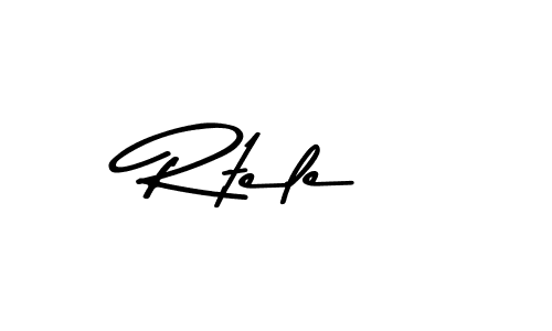 How to make Rtele name signature. Use Asem Kandis PERSONAL USE style for creating short signs online. This is the latest handwritten sign. Rtele signature style 9 images and pictures png