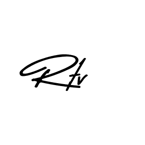 Make a beautiful signature design for name Rtv. With this signature (Asem Kandis PERSONAL USE) style, you can create a handwritten signature for free. Rtv signature style 9 images and pictures png