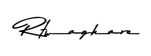 A dynamic signature style for Rtwaghare using Asem Kandis PERSONAL USE script. Designed to look authentic, handwritten, and professional. Rtwaghare signature style 9 images and pictures png