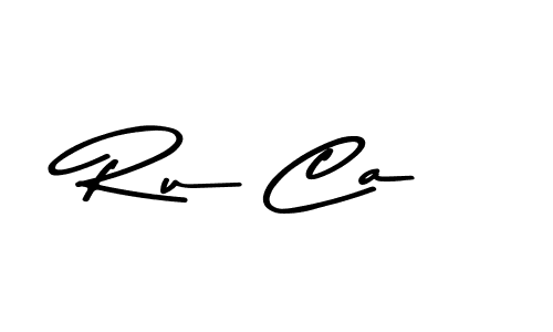 Make a beautiful signature design for name Ru Ca. With this signature (Asem Kandis PERSONAL USE) style, you can create a handwritten signature for free. Ru Ca signature style 9 images and pictures png