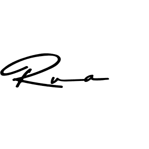 How to make Rua name signature. Use Asem Kandis PERSONAL USE style for creating short signs online. This is the latest handwritten sign. Rua signature style 9 images and pictures png