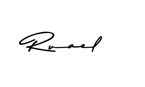 Design your own signature with our free online signature maker. With this signature software, you can create a handwritten (Asem Kandis PERSONAL USE) signature for name Ruael. Ruael signature style 9 images and pictures png