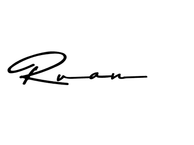 Design your own signature with our free online signature maker. With this signature software, you can create a handwritten (Asem Kandis PERSONAL USE) signature for name Ruan. Ruan signature style 9 images and pictures png