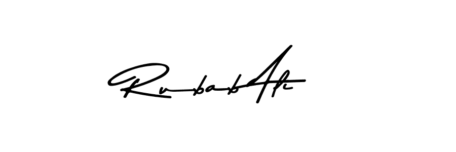 Rubab Ali stylish signature style. Best Handwritten Sign (Asem Kandis PERSONAL USE) for my name. Handwritten Signature Collection Ideas for my name Rubab Ali. Rubab Ali signature style 9 images and pictures png